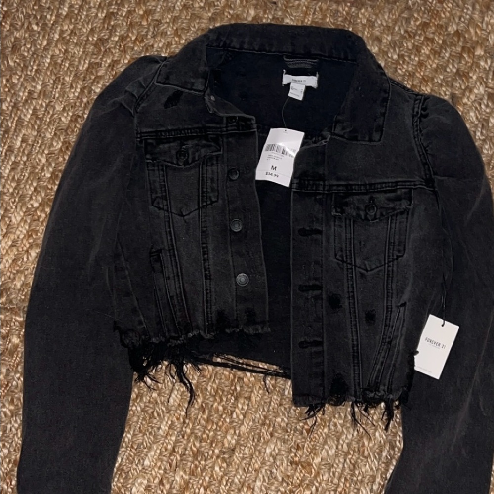 Cropped Jean Jacket.